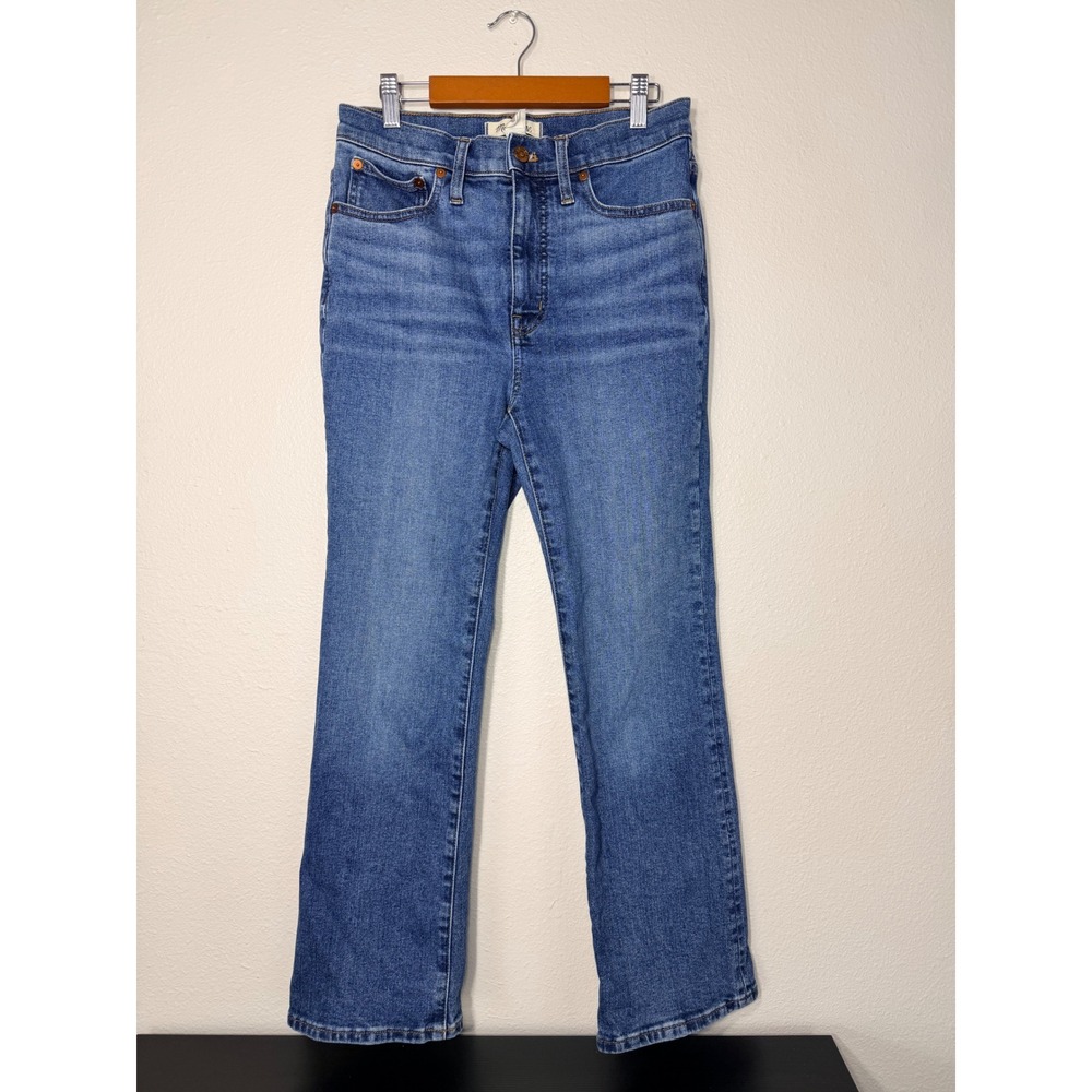 Madewell Cali Demi-Boot High-Rise Jeans Medium Wash Size 27 Blue Denim 0471